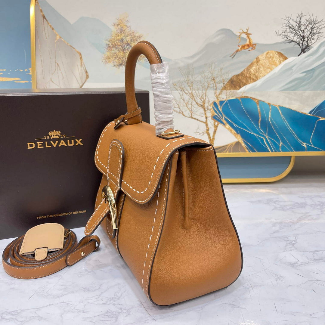 Delvaux AA0569 Brillant PM Rod¨¦o Calf Bag Caramel