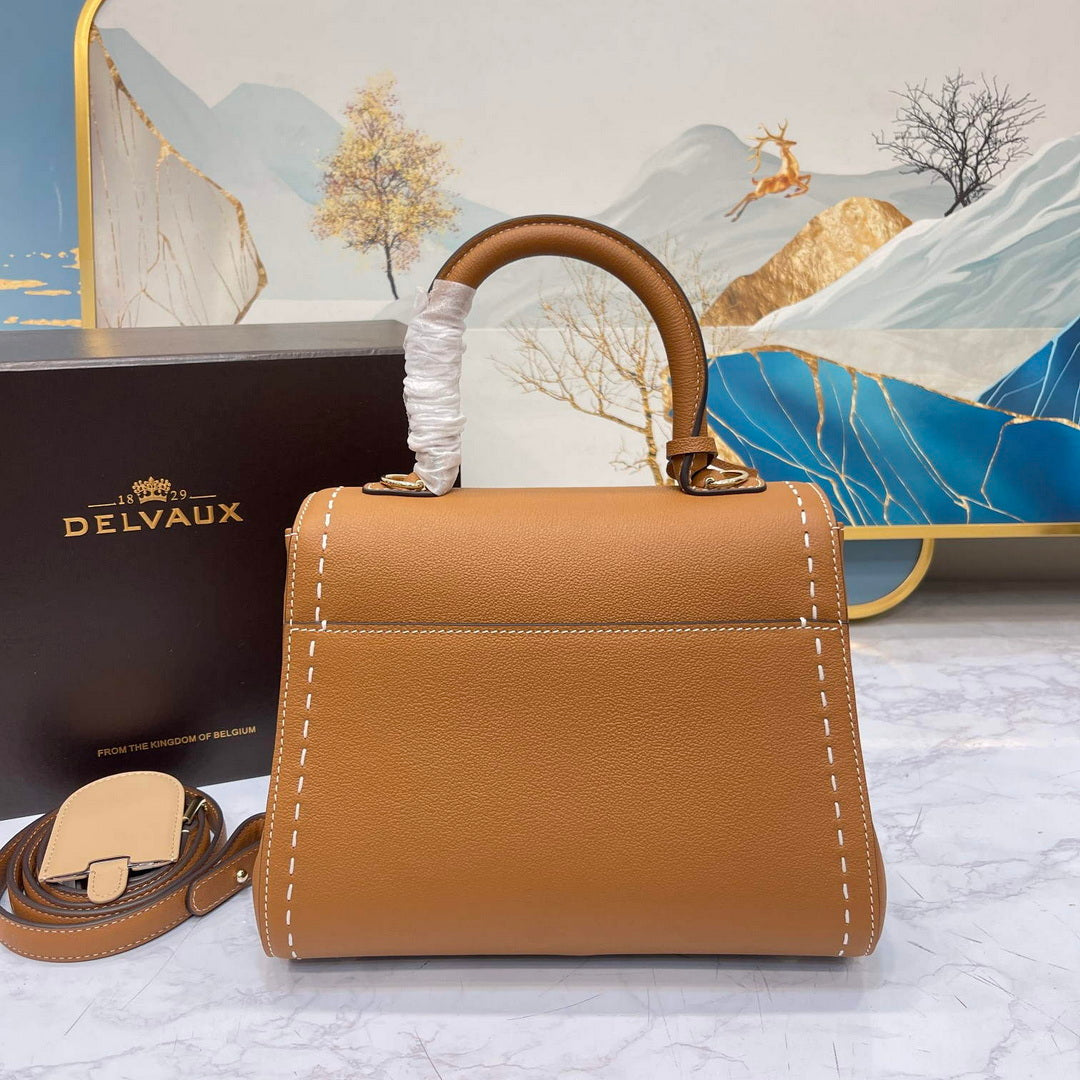 Delvaux AA0569 Brillant PM Rod¨¦o Calf Bag Caramel