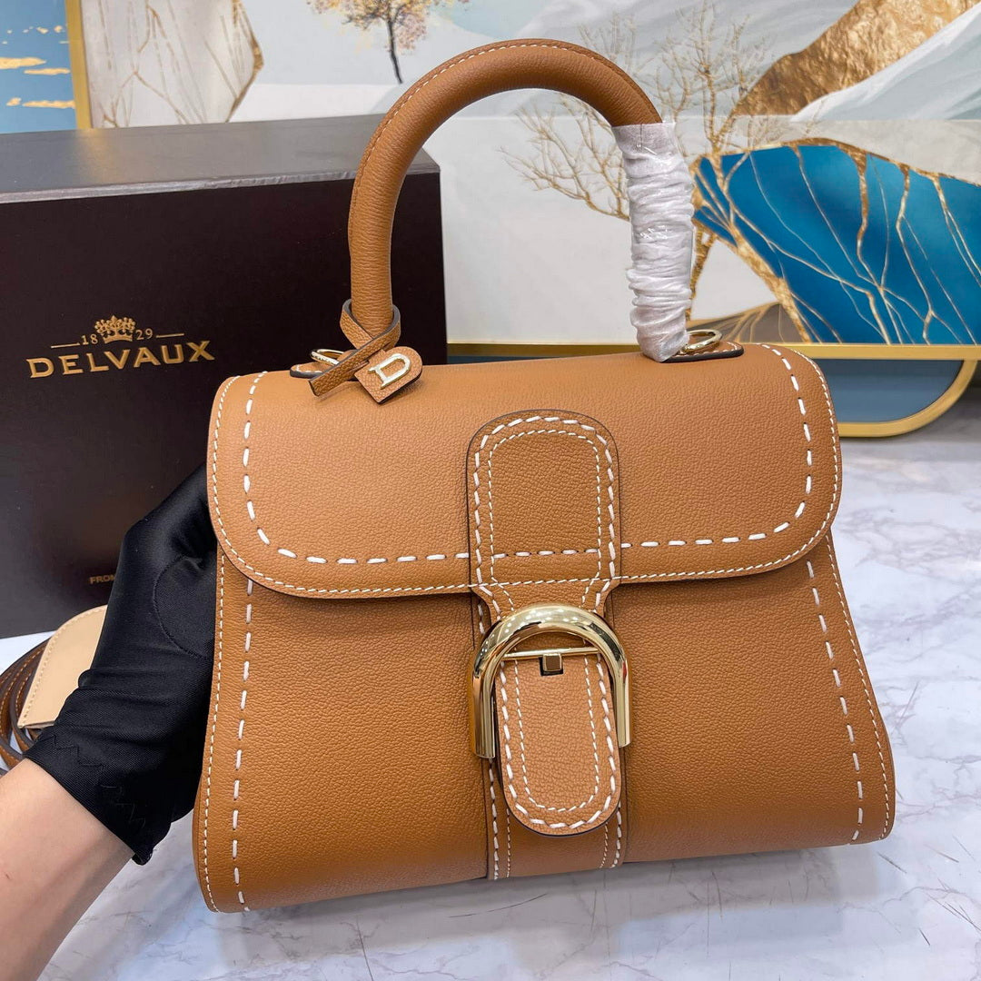 Delvaux AA0569 Brillant PM Rod¨¦o Calf Bag Caramel