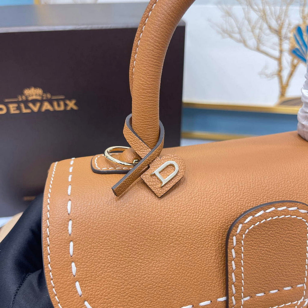Delvaux AA0569 Brillant PM Rod¨¦o Calf Bag Caramel