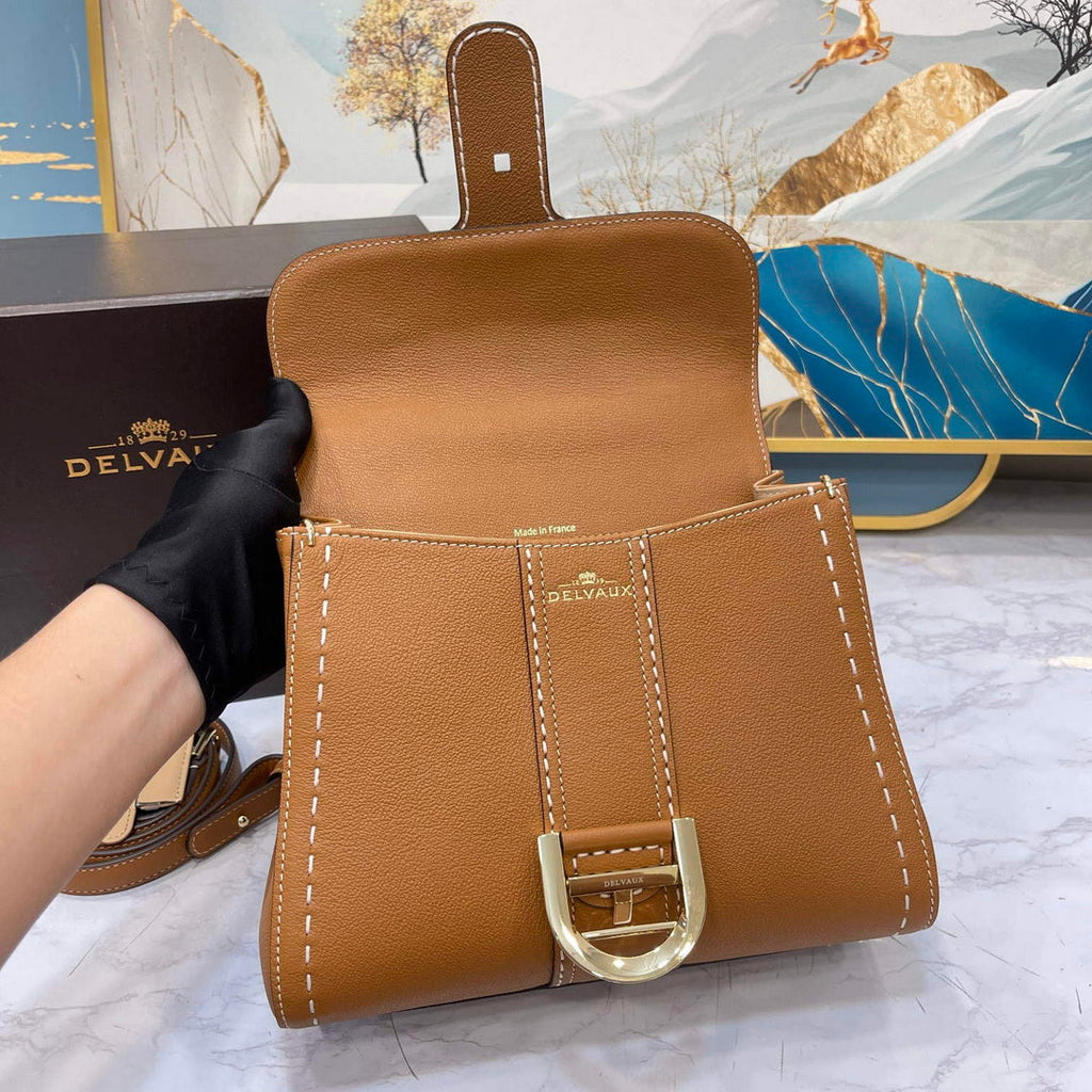Delvaux AA0569 Brillant PM Rod¨¦o Calf Bag Caramel