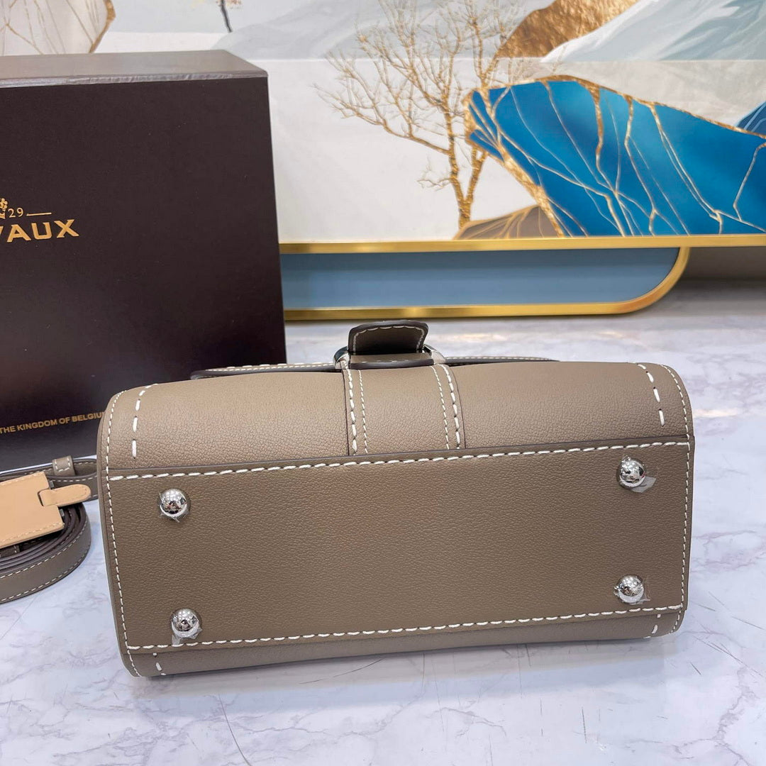 Delvaux AA0569 Brillant PM Rod¨¦o Calf Bag elephant gray