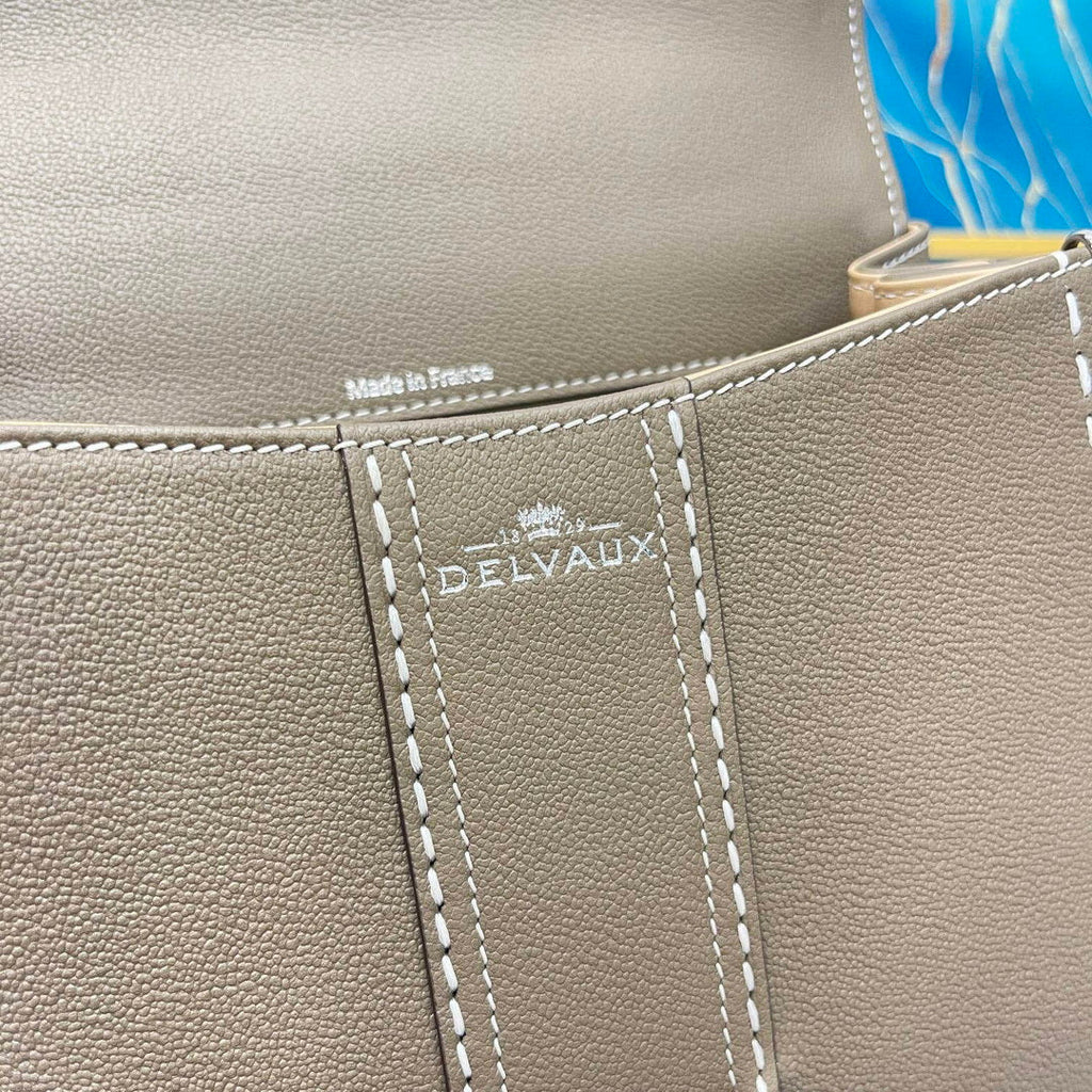 Delvaux AA0569 Brillant PM Rod¨¦o Calf Bag elephant gray