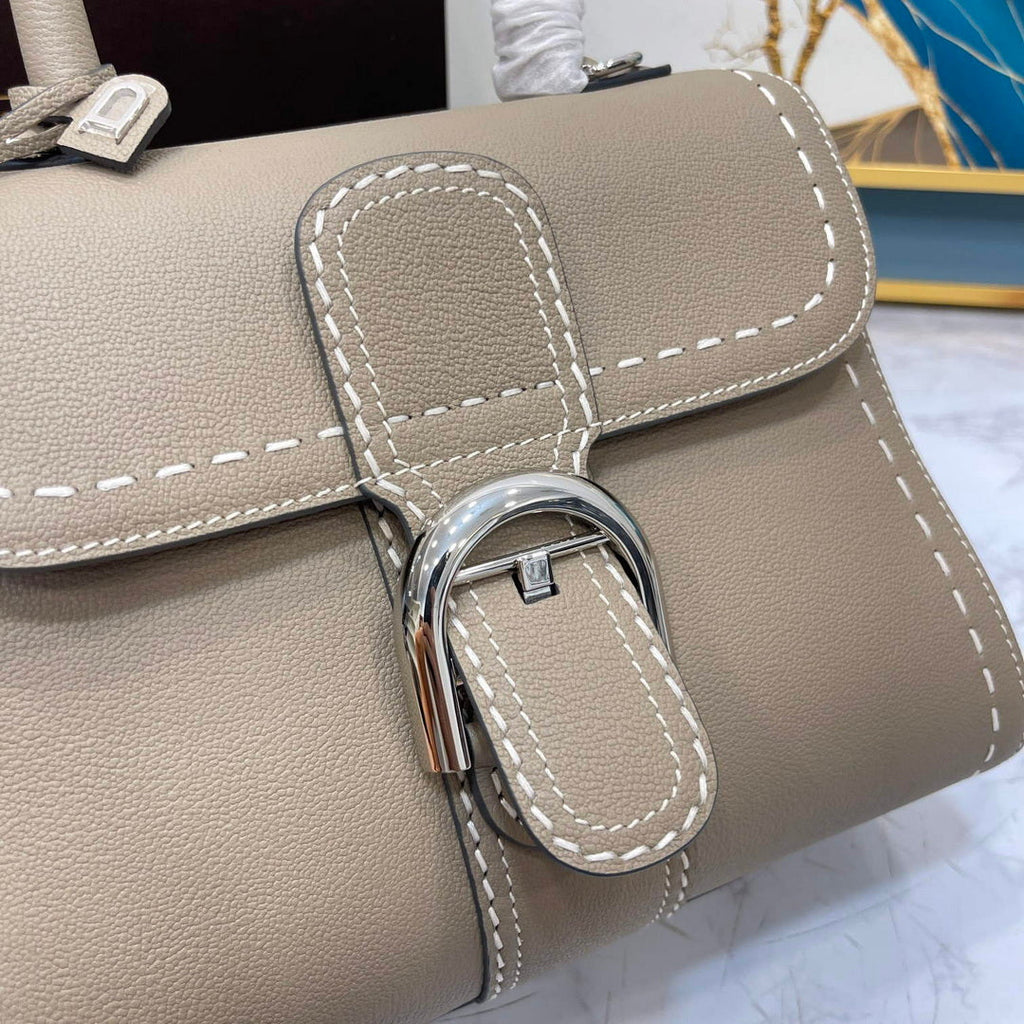 Delvaux AA0569 Brillant PM Rod¨¦o Calf Bag milk ash