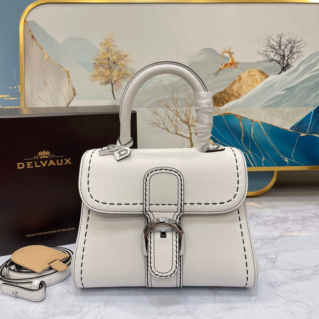 Delvaux AA0569 Brillant PM Rod¨¦o Calf Bag White