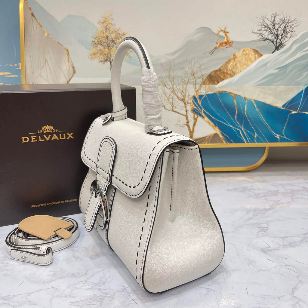 Delvaux AA0569 Brillant PM Rod¨¦o Calf Bag White