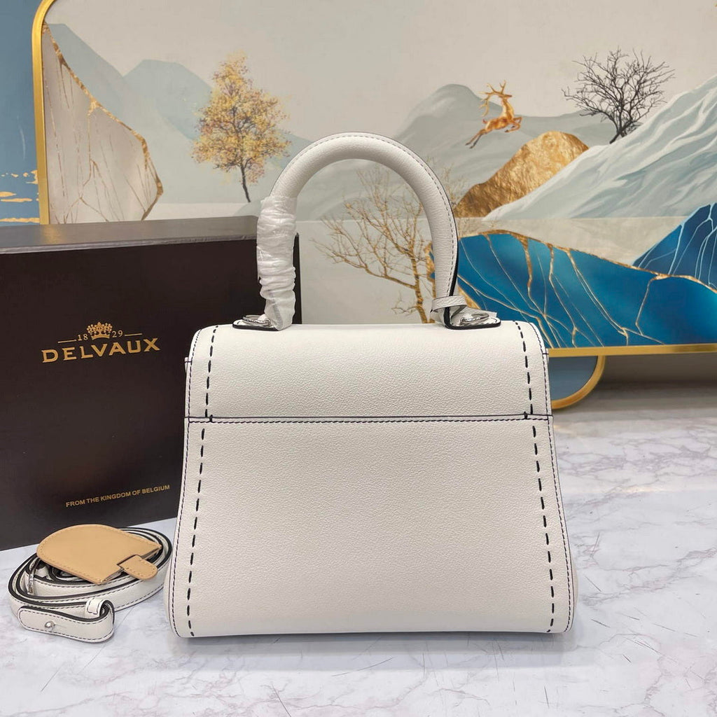 Delvaux AA0569 Brillant PM Rod¨¦o Calf Bag White