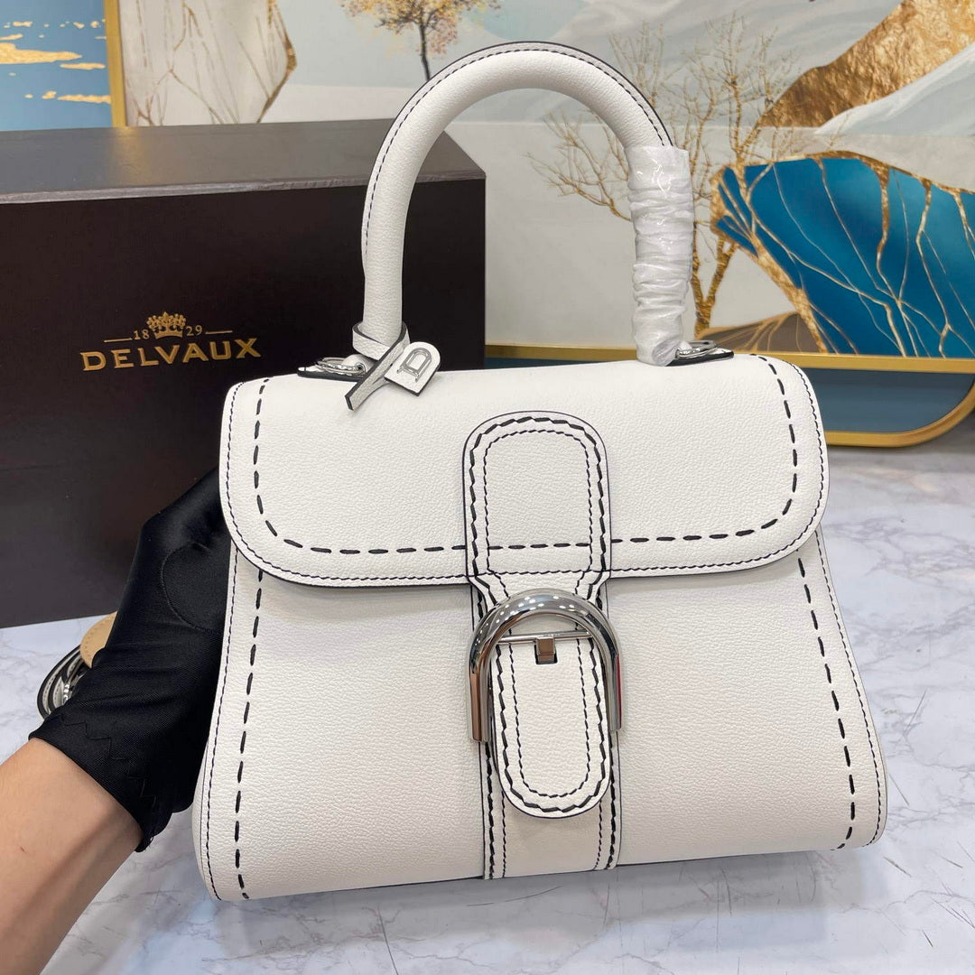 Delvaux AA0569 Brillant PM Rod¨¦o Calf Bag White