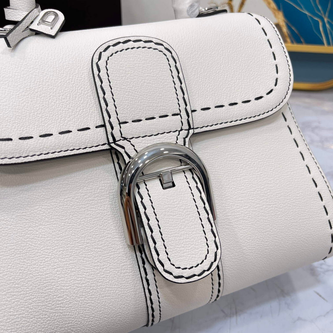 Delvaux AA0569 Brillant PM Rod¨¦o Calf Bag White