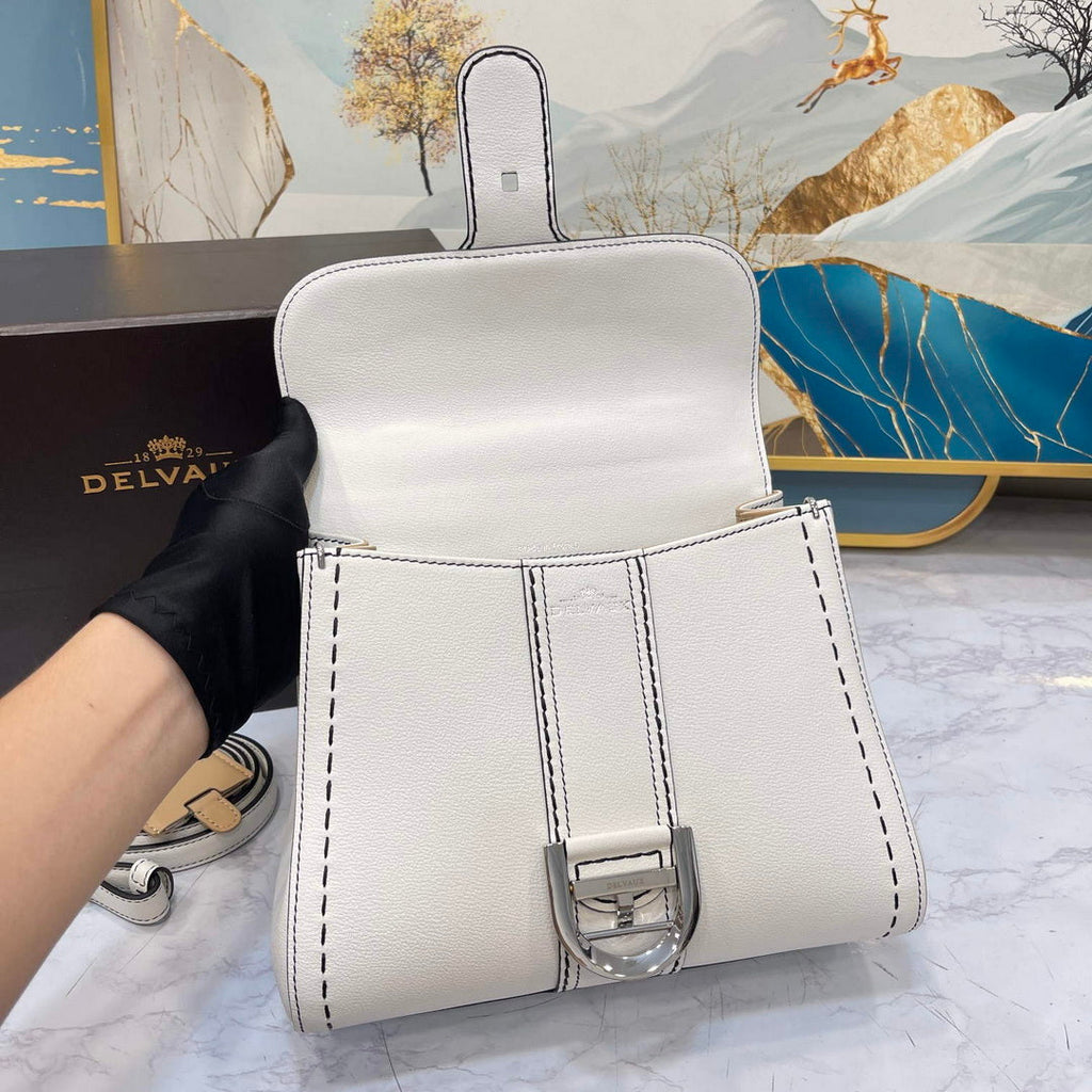 Delvaux AA0569 Brillant PM Rod¨¦o Calf Bag White