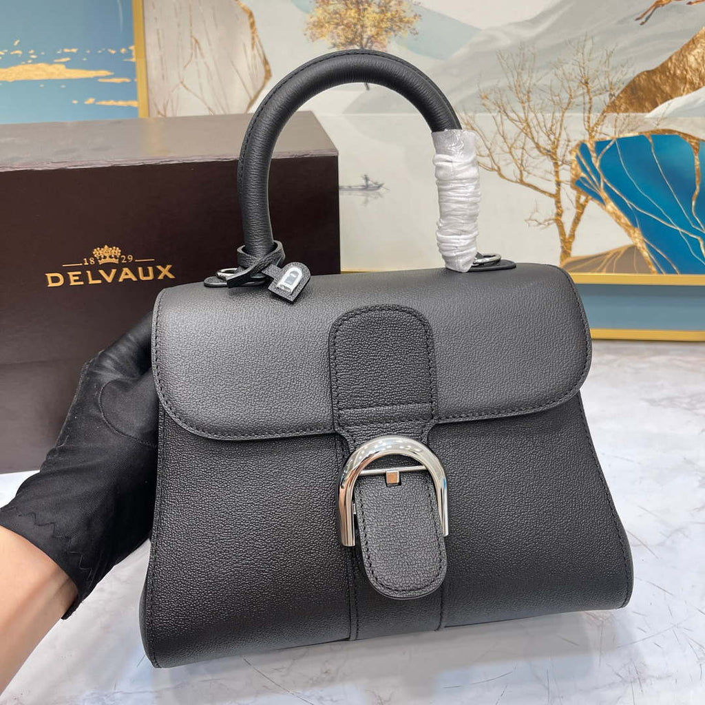 Delvaux AA0569 Brillant PM in Rodeo Calf Black