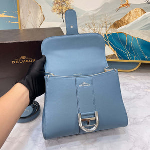 Delvaux AA0569 Brillant PM in Rodeo Calf Blue - Default Title - View 7