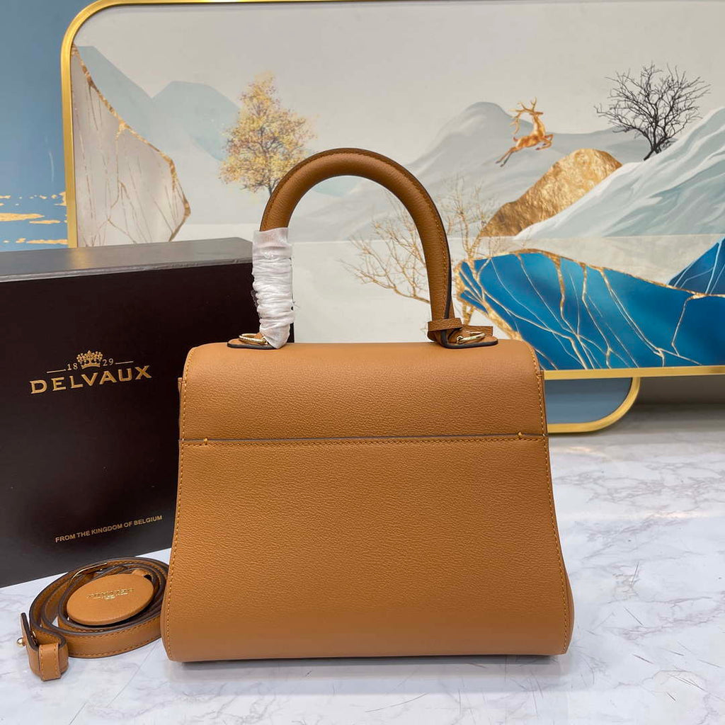 Delvaux AA0569 Brillant PM in Rodeo Calf Brown
