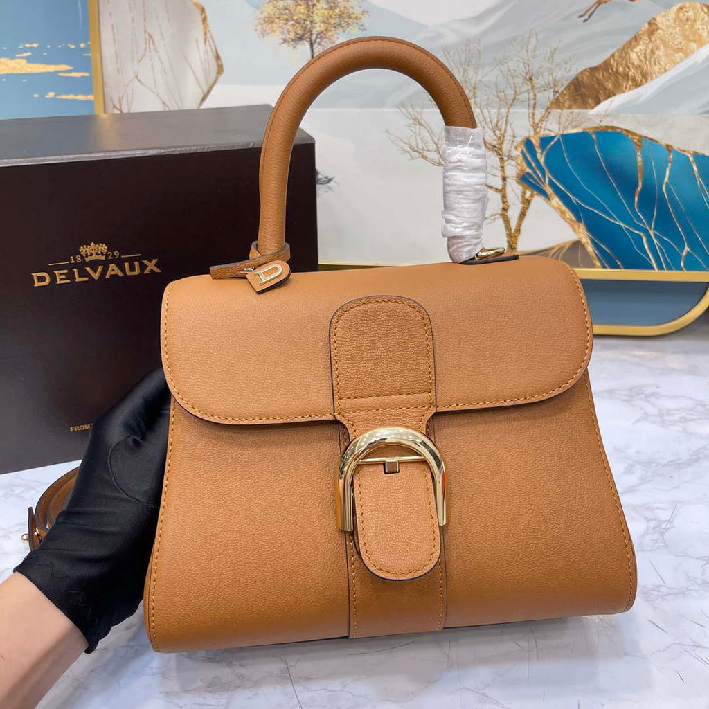 Delvaux AA0569 Brillant PM in Rodeo Calf Brown
