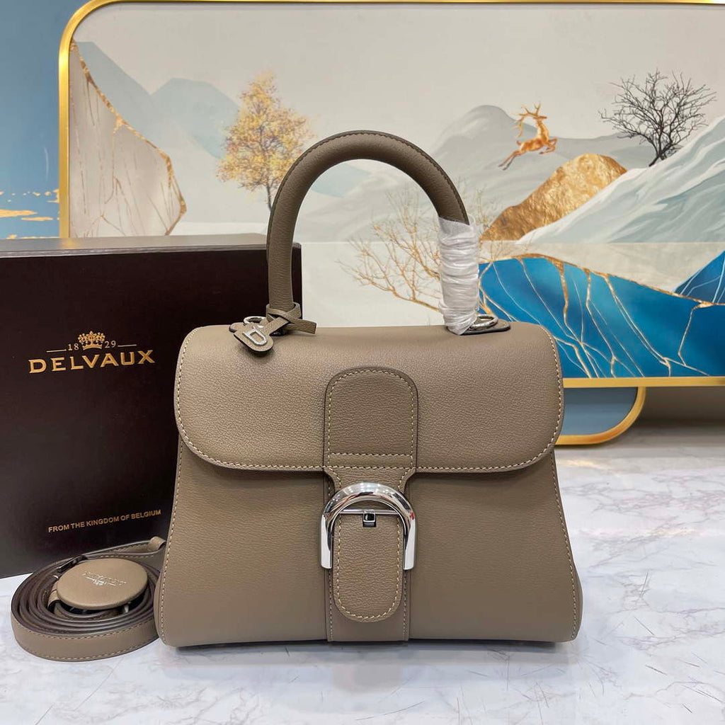 Delvaux AA0569 Brillant PM in Rodeo Calf Gray