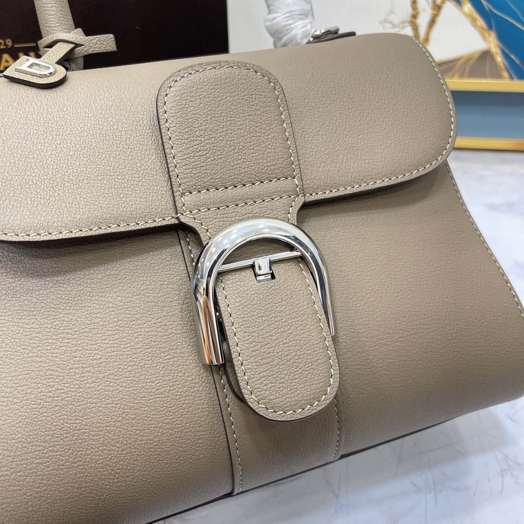 Delvaux AA0569 Brillant PM in Rodeo Calf Gray