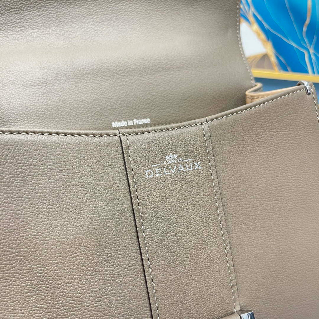 Delvaux AA0569 Brillant PM in Rodeo Calf Gray