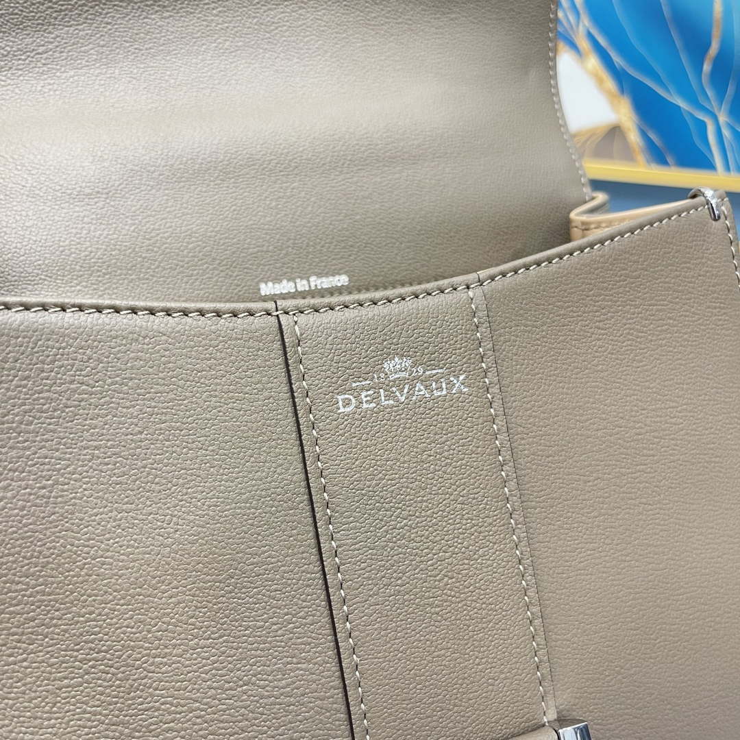 Delvaux AA0569 Brillant PM in Rodeo Calf Gray