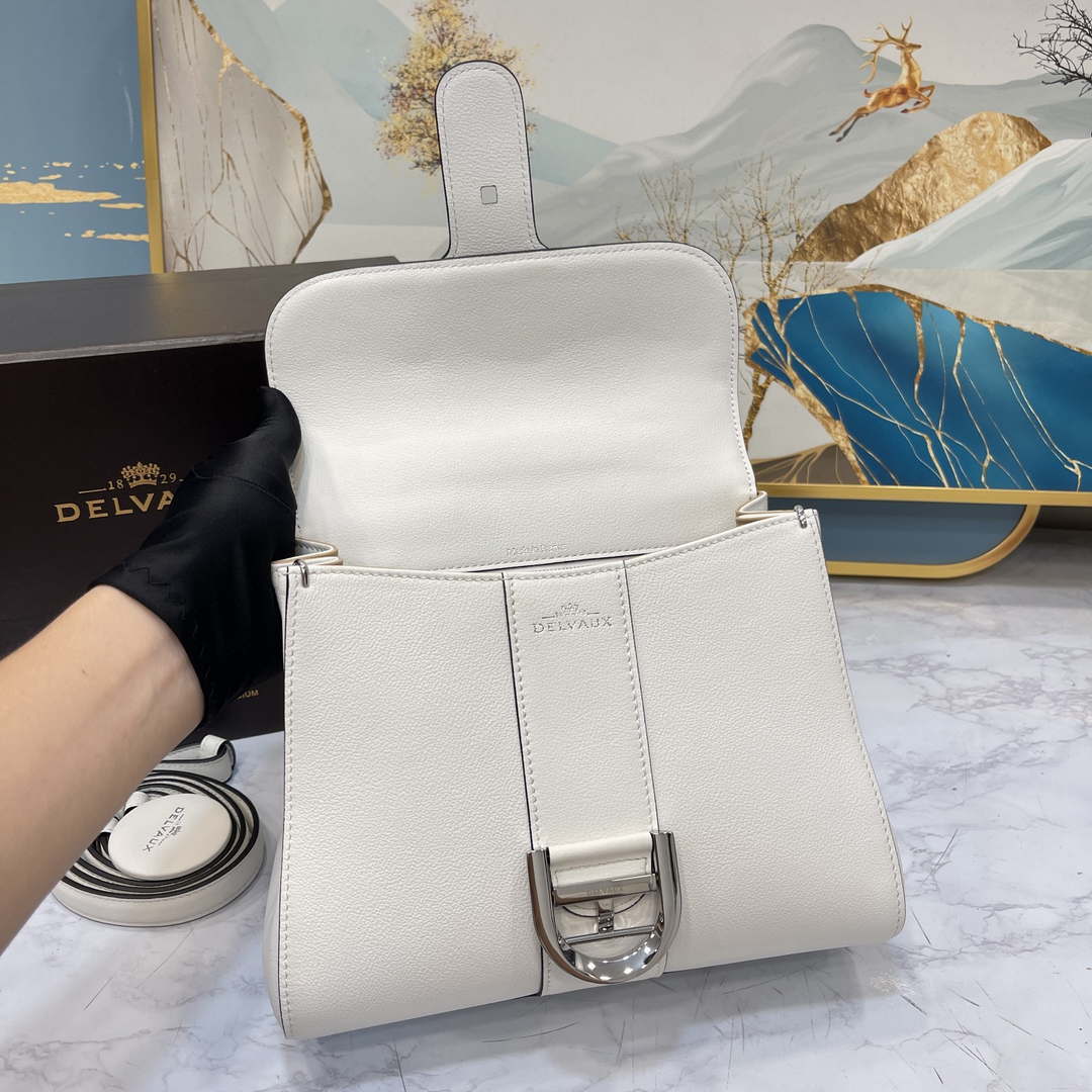 Delvaux AA0569 Brillant PMin Rodeo Calf White