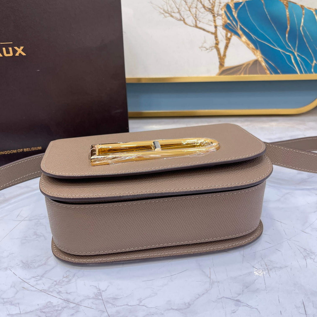 Delvaux AA0574 Lingot Alpina Calf Bag Elephant Gray - Default Title - View 4