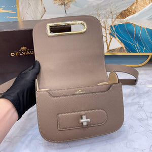 Delvaux AA0574 Lingot Alpina Calf Bag Elephant Gray - Default Title - View 7