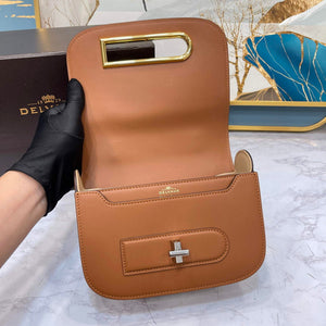 Delvaux AA0574 Lingot Alpina Calf Bag Brown - Default Title - View 6