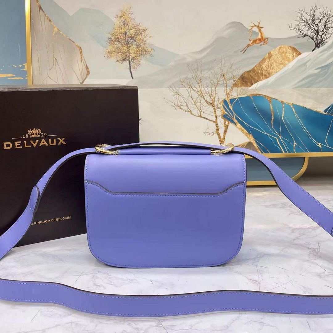 Delvaux AA0574 Lingot Alpina Calf Bag Purple - Default Title - View 3