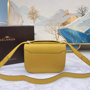 Delvaux AA0574 Lingot Alpina Calf Bag Yellow - Default Title - View 3