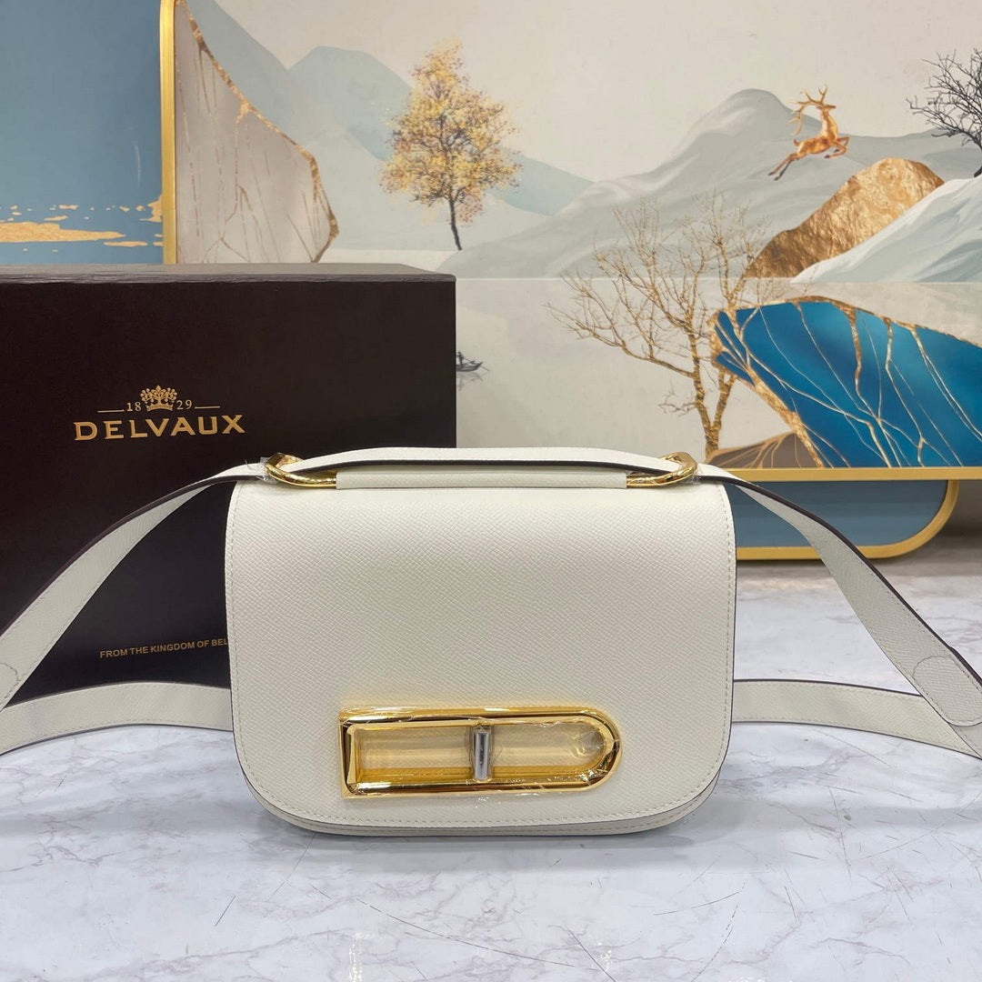 Delvaux AA0574 Lingot Alpina Calf Bag White - Default Title - View 1