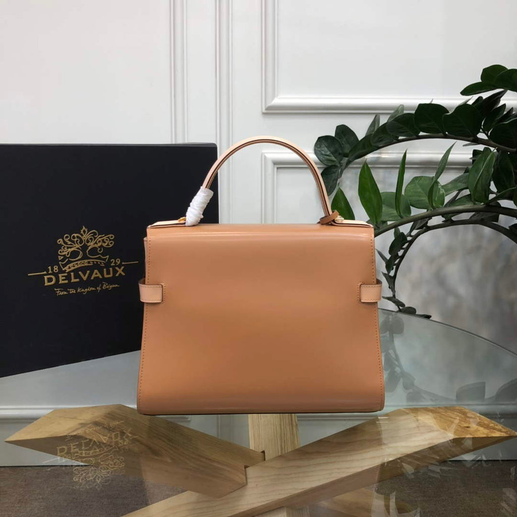 Delvaux AA0611 Temp¨ºte MM Bag caramel and pink