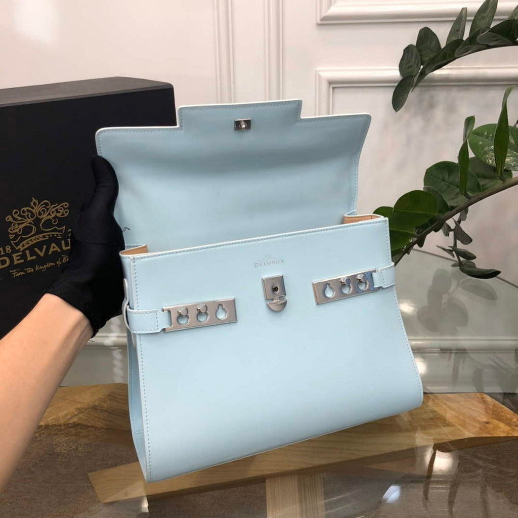 Delvaux AA0611 Temp¨ºte MM Bag Celadon