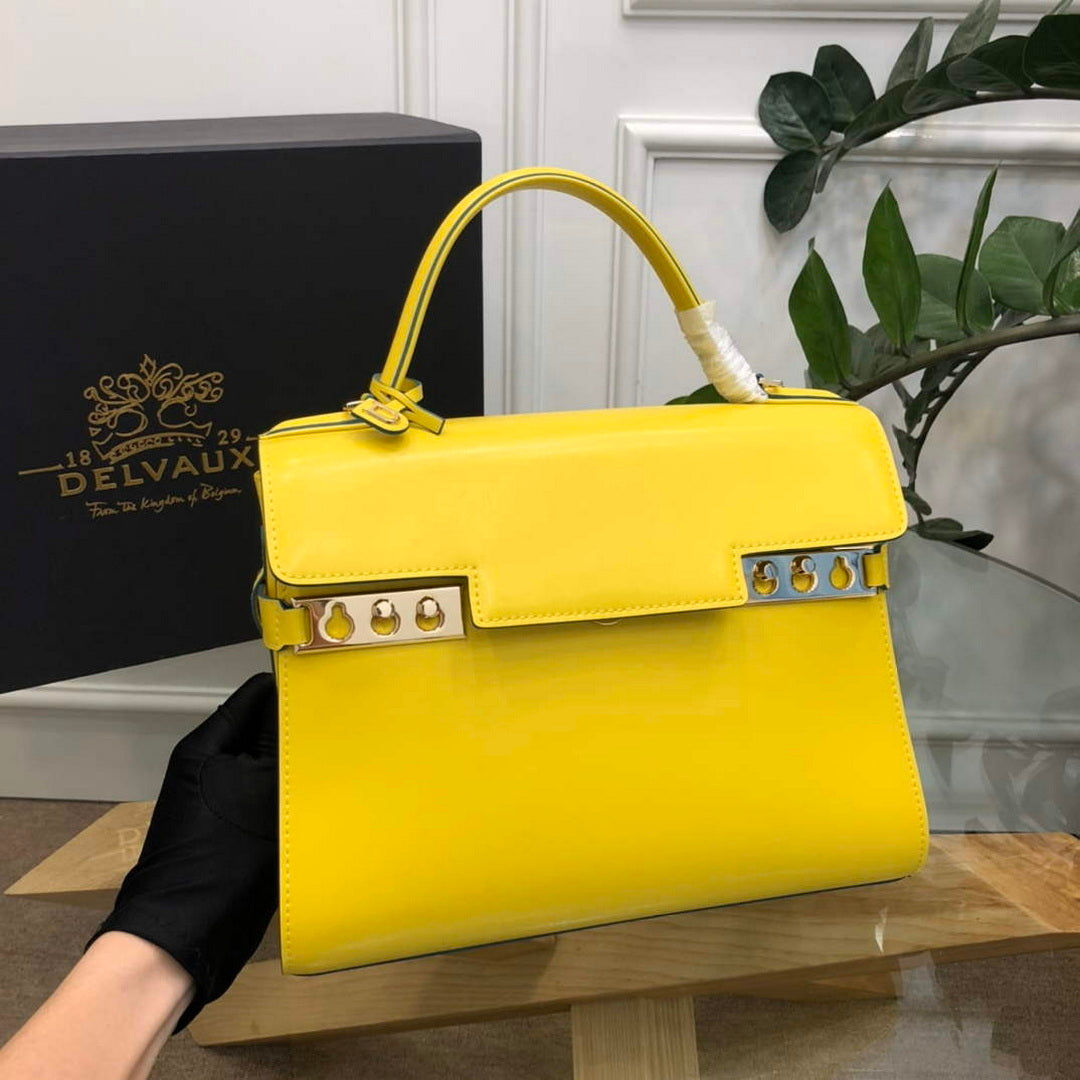Delvaux AA0611 Temp¨ºte MM Bag mango yellow
