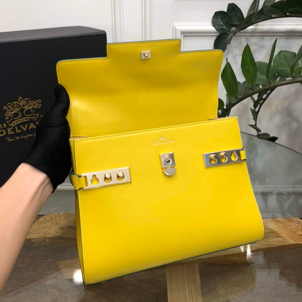 Delvaux AA0611 Temp¨ºte MM Bag mango yellow