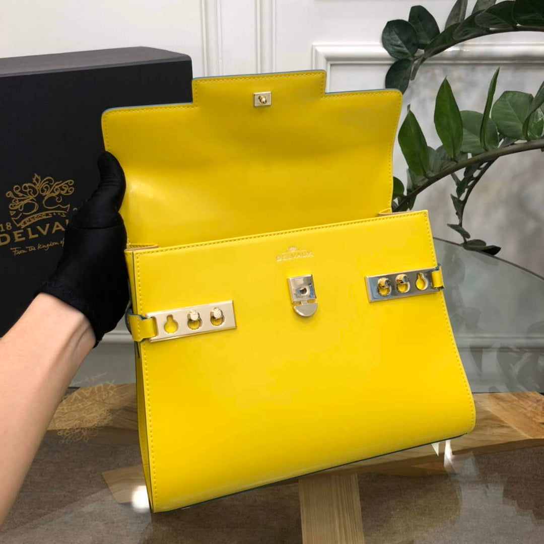 Delvaux AA0611 Temp¨ºte MM Bag mango yellow