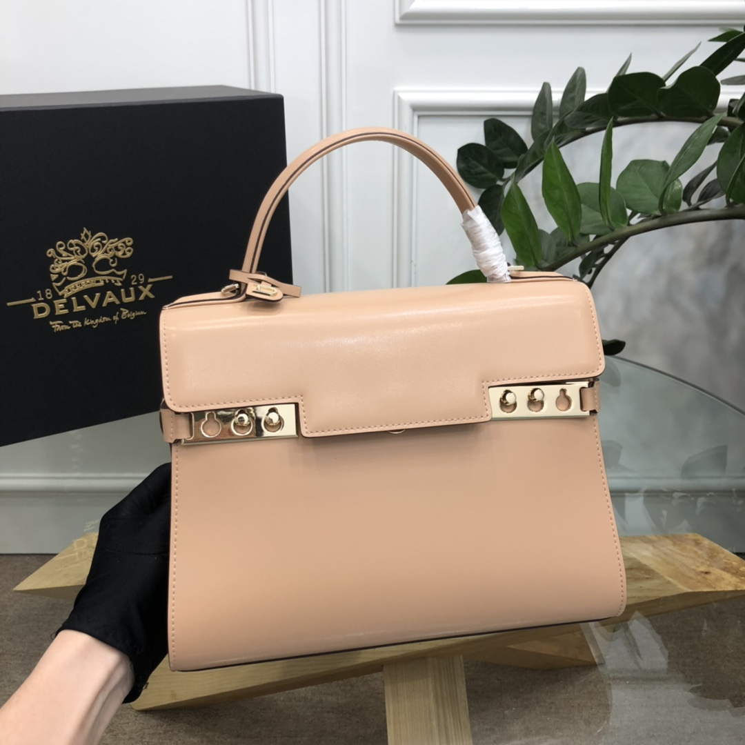 Delvaux AA0611 Temp¨ºte MM Bag milk tea