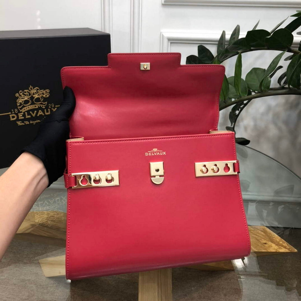 Delvaux AA0611 Temp¨ºte MM Bag Red