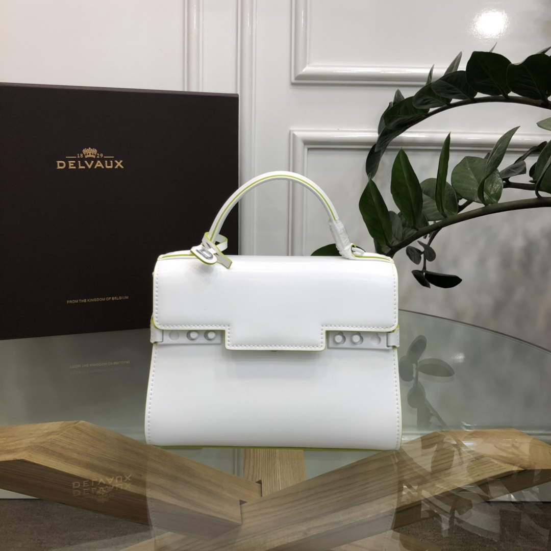 Delvaux AA0611 Temp¨ºte MM Bag White