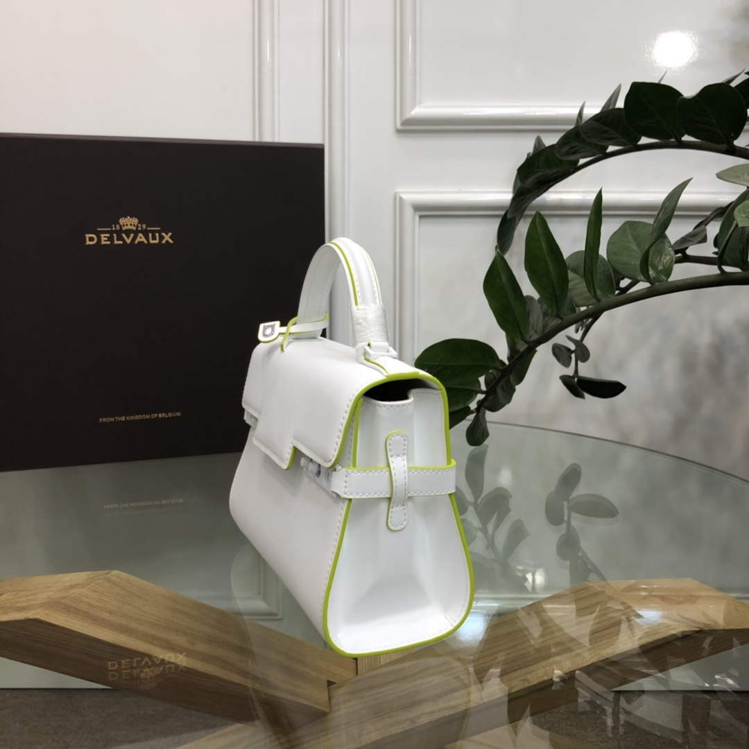 Delvaux AA0611 Temp¨ºte MM Bag White