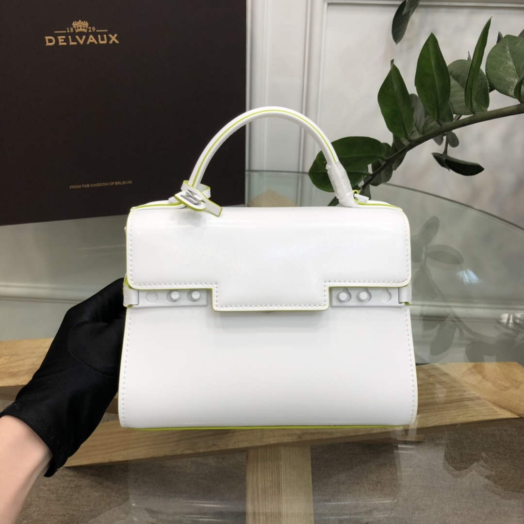 Delvaux AA0611 Temp¨ºte MM Bag White