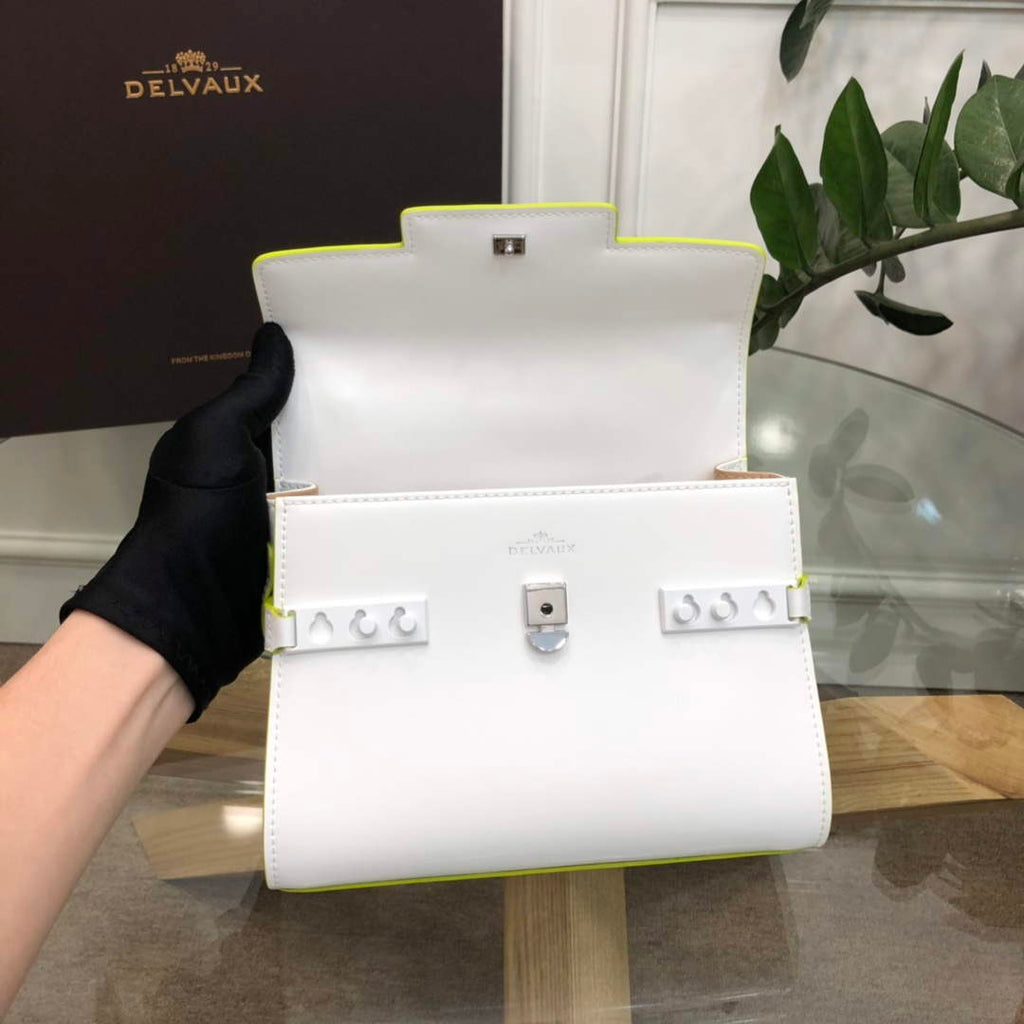 Delvaux AA0611 Temp¨ºte MM Bag White