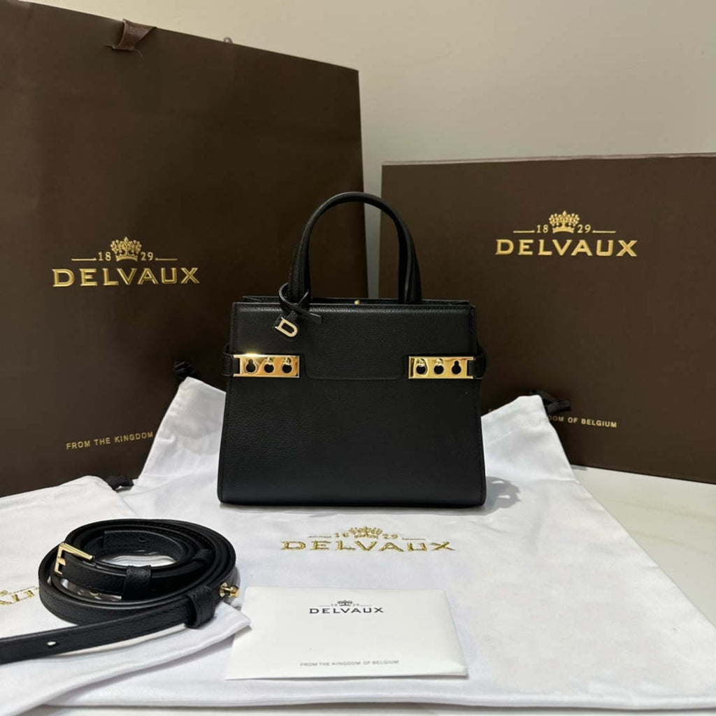 Delvaux AA0616 Temp¨ºte Crush in Jumping Calf Black