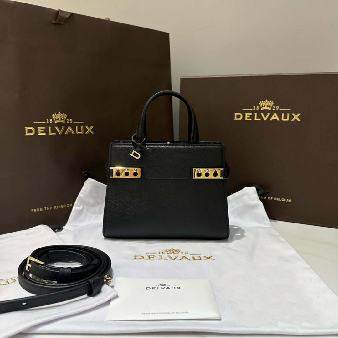 Delvaux AA0616 Temp¨ºte Crush in Jumping Calf Black