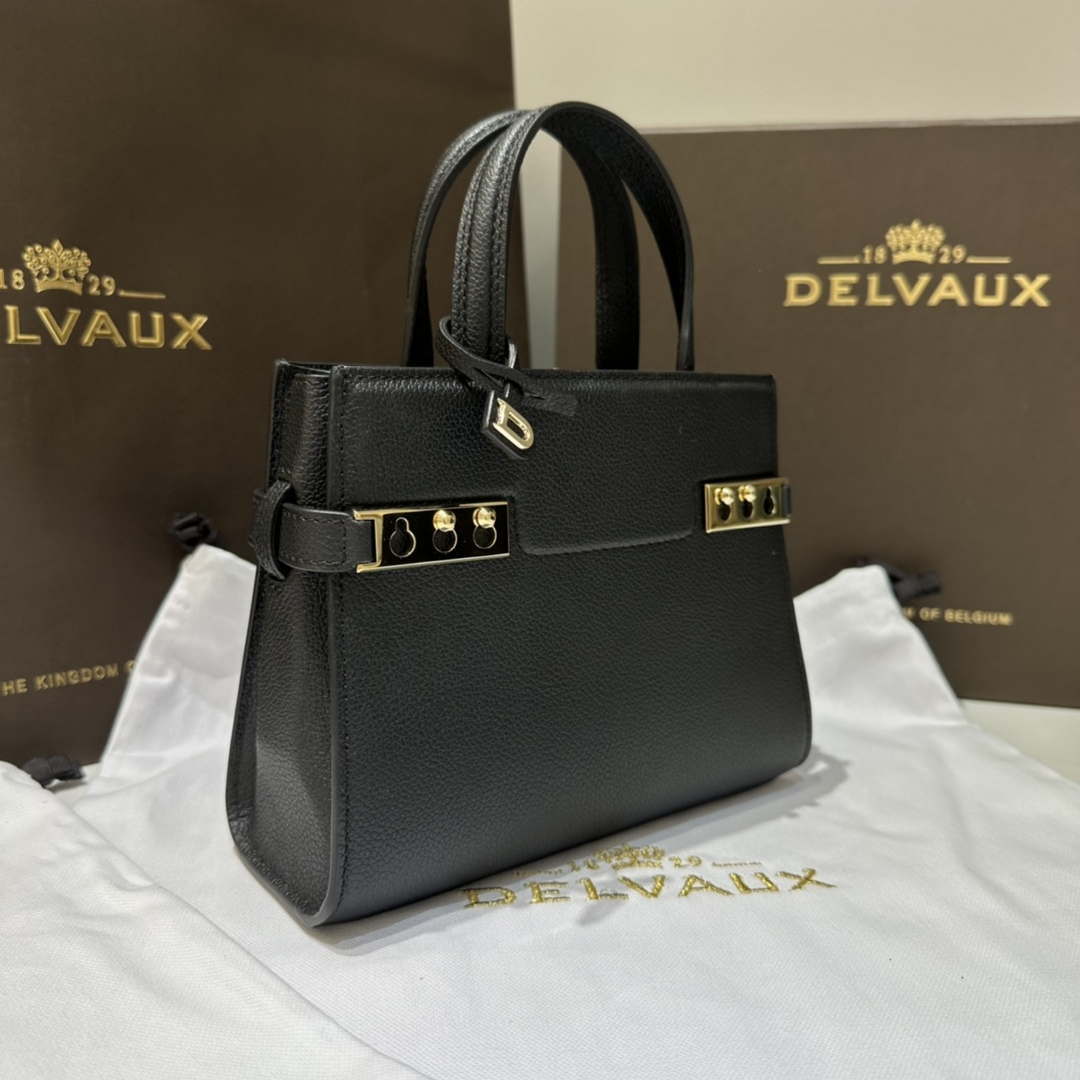Delvaux AA0616 Temp¨ºte Crush in Jumping Calf Black