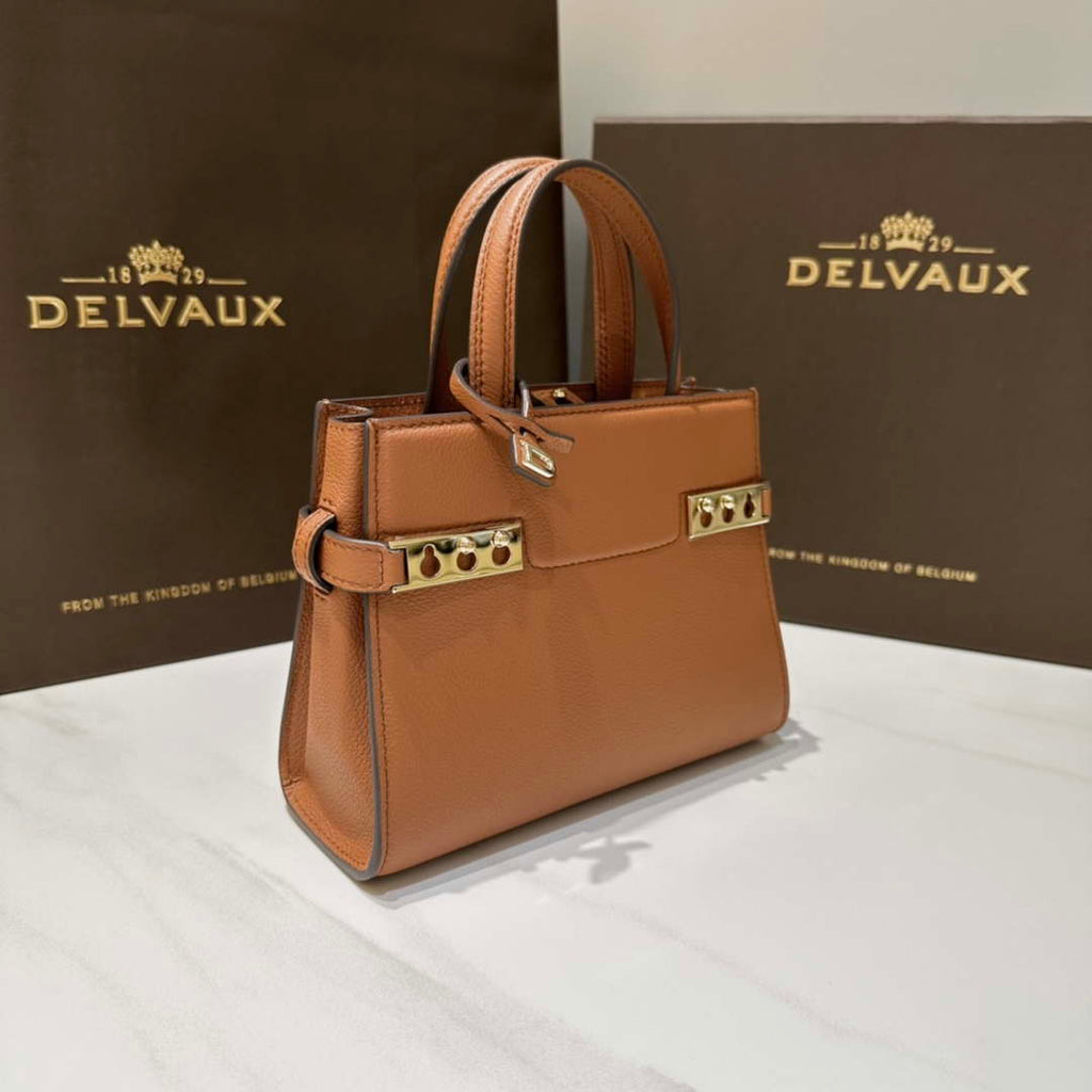 Delvaux AA0616 Temp¨ºte Crush in Jumping Calf Brown