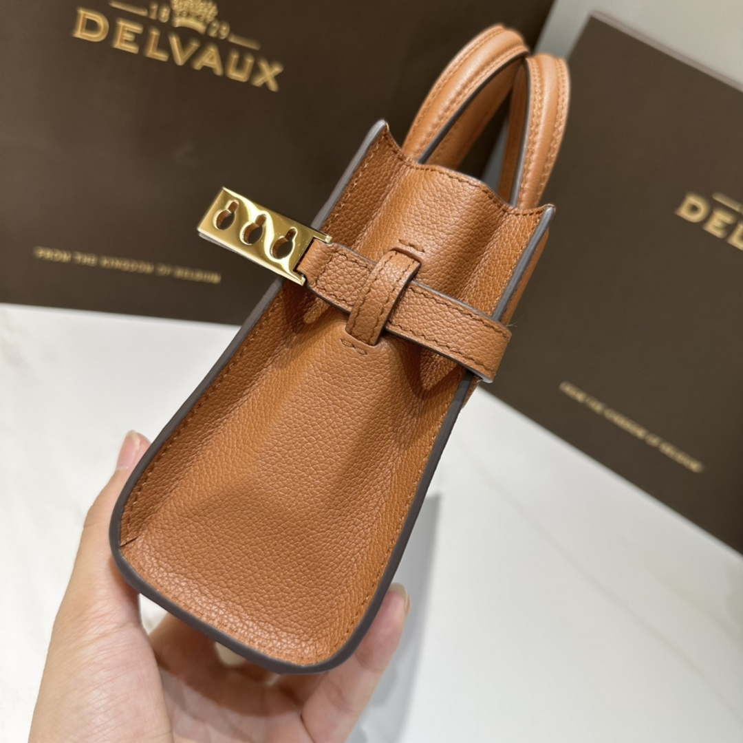Delvaux AA0616 Temp¨ºte Crush in Jumping Calf Brown