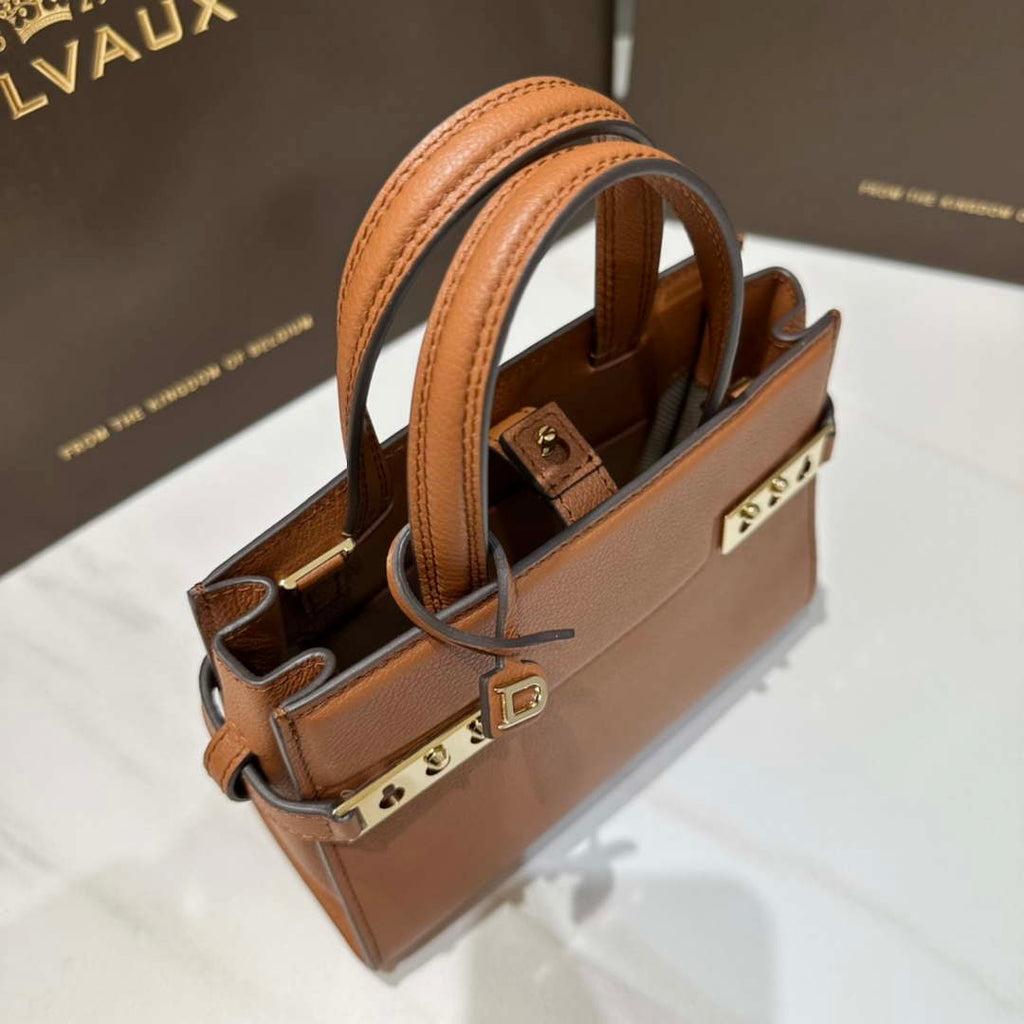 Delvaux AA0616 Temp¨ºte Crush in Jumping Calf Brown