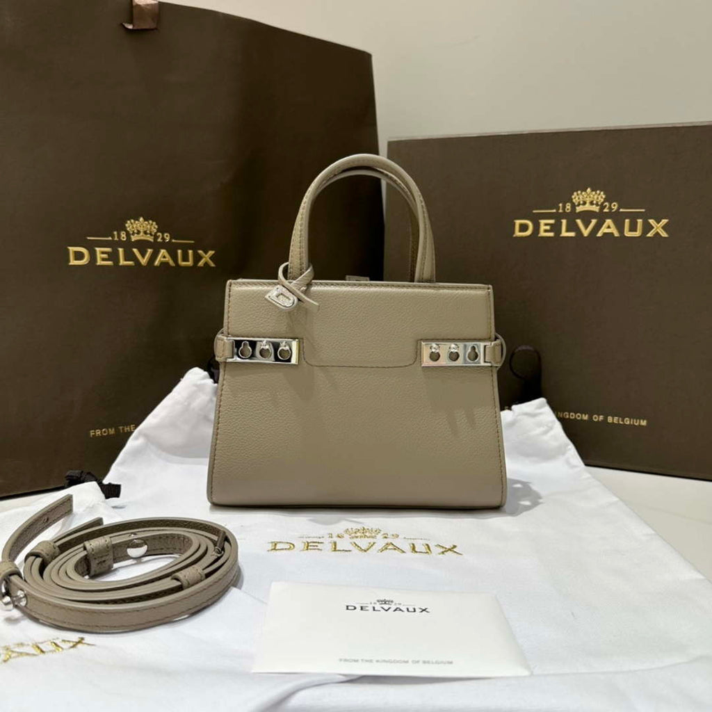 Delvaux AA0616 Temp¨ºte Crush in Jumping Calf Gray