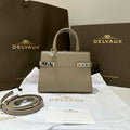 Delvaux AA0616 Temp¨ºte Crush in Jumping Calf Gray