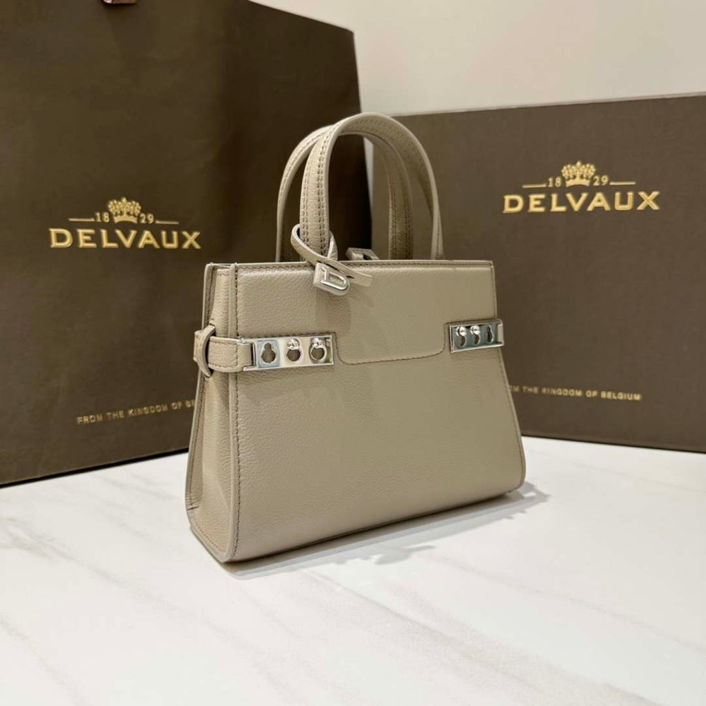 Delvaux AA0616 Temp¨ºte Crush in Jumping Calf Gray