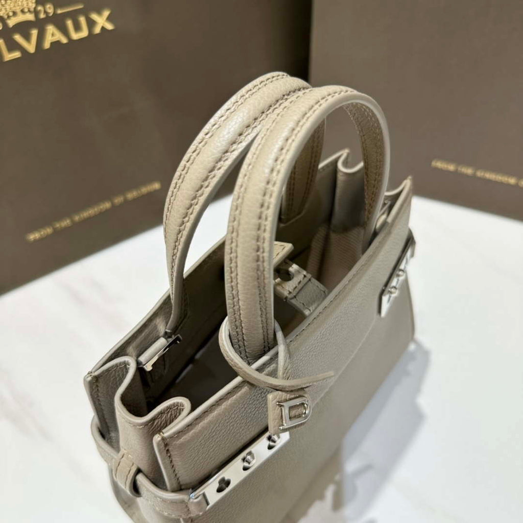 Delvaux AA0616 Temp¨ºte Crush in Jumping Calf Gray